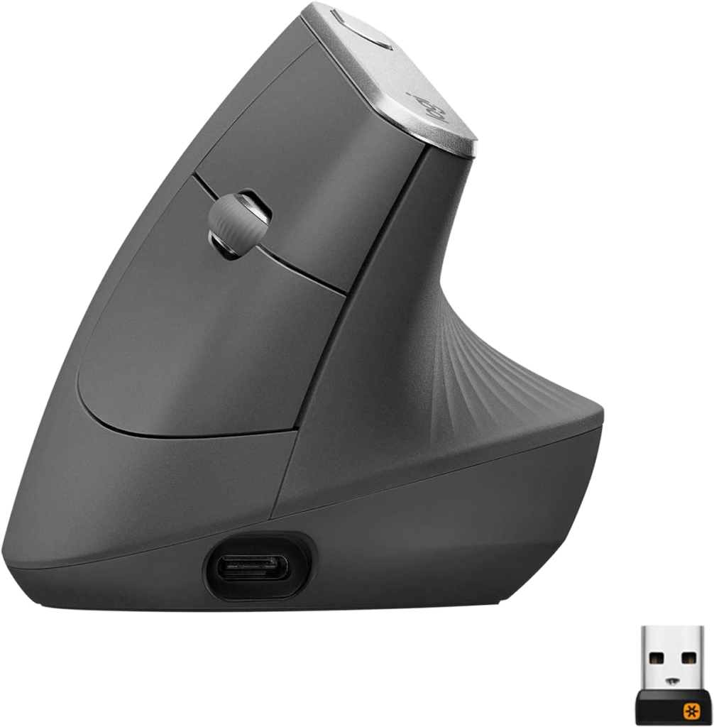 Logitech MX Vertical — melhor premium para mãos maiores