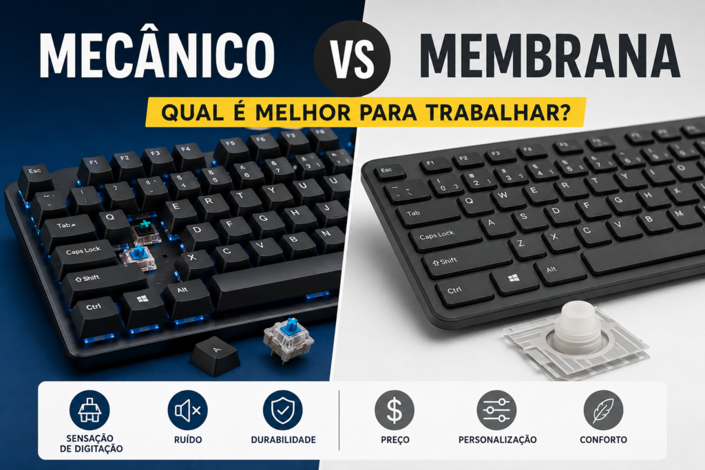 Mecânico VS Membrana - Qual é o melhor para trabalhar?