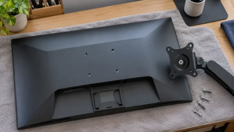 Como saber se o monitor é compatível com braço articulado?